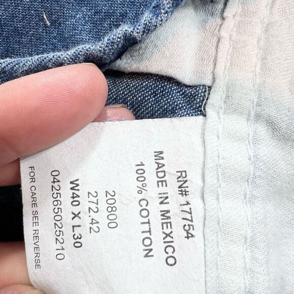 Vtg Key Imperial Carpenter Overalls Mens Size 40 x 30 Rugged Work Denim Grunge - Picture 7 of 8